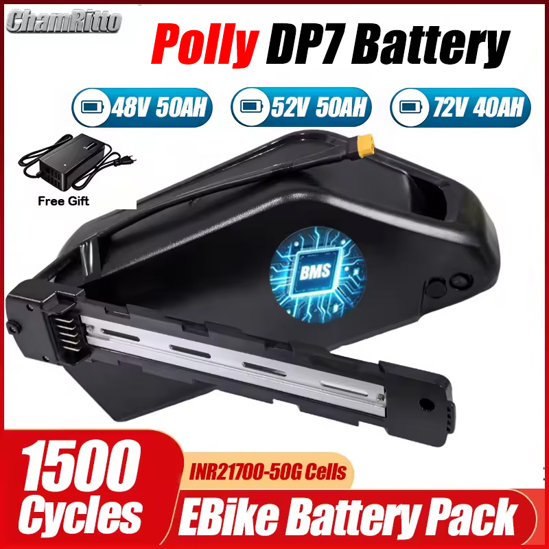 Electric Bicycle Battery 72V 30Ah - แบตเตอรี่จักรยานไฟฟ้า Hailong 48V แบบติดตั้งท่อล่าง รุ่น Polly