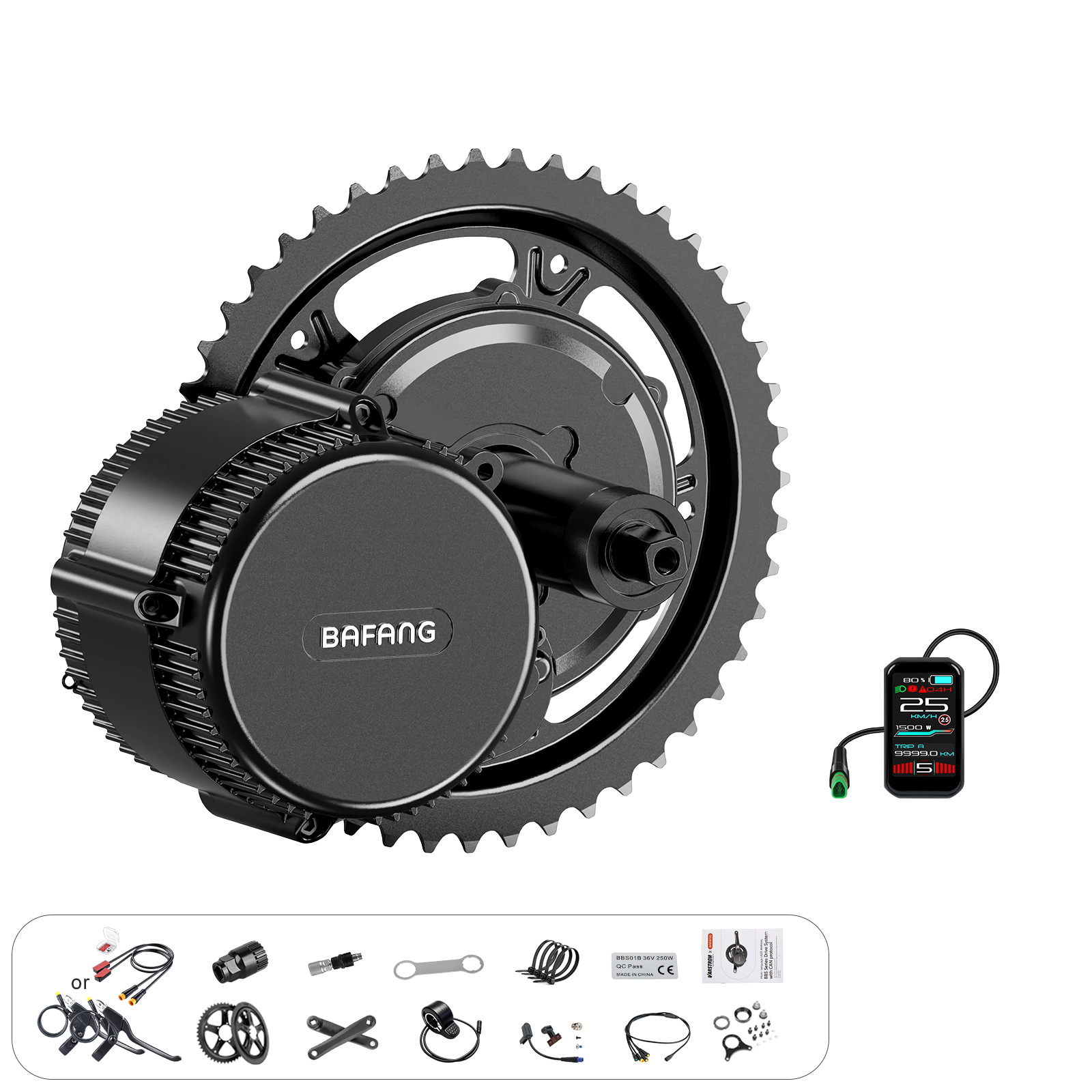 ชุดมอเตอร์ขับกลาง Bafang 750W  - Bafang Bbs02B 48V 750W Mid Drive Kit บทวิจารณ์และราคา